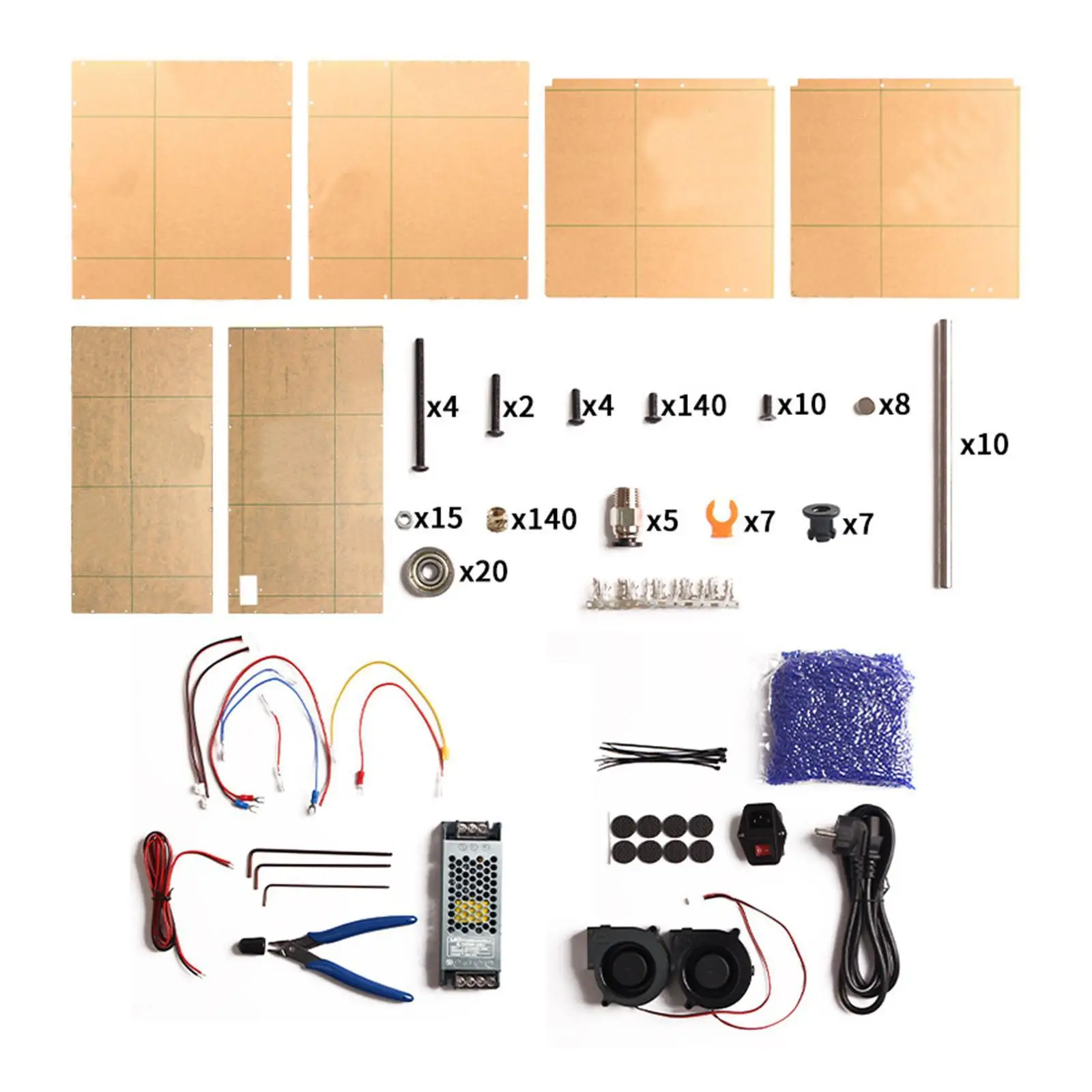 

3D Printer Filament Dryer Box Low Noise with Dryer with Fan Large Capacity Transparent Shell Filament Drybox Enclosure Kit