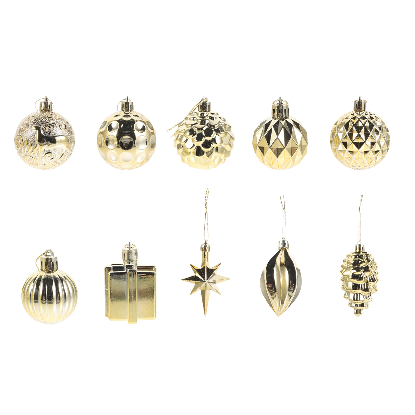 

Christmas Ball Ornaments Tree Decorations Party LED Hanging for Home Holiday Plastic