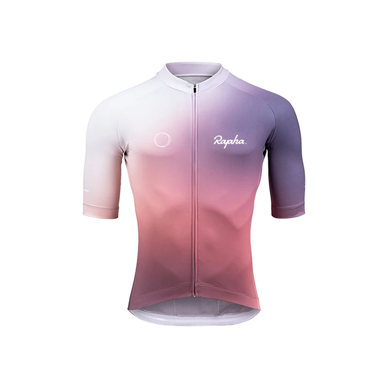 2024new casual ultra-thin elastic close fitting road cycling suit, quick drying breathable night riding reflective short sleeved