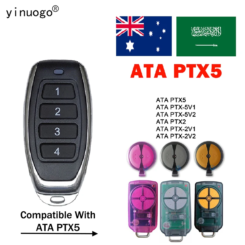 

ATA PTX5v2 PTX5 TrioCode Garage Remote Control Replacement 433.92MHz Rolling Code