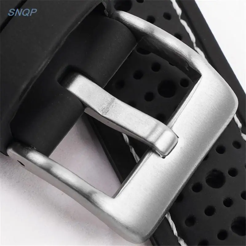 Soft Silicone Rubber Watch Strap 18mm 20mm 22mm 24mm Men Women Sport Waterproof Breathable Wrist Band Quick Release Bracelet