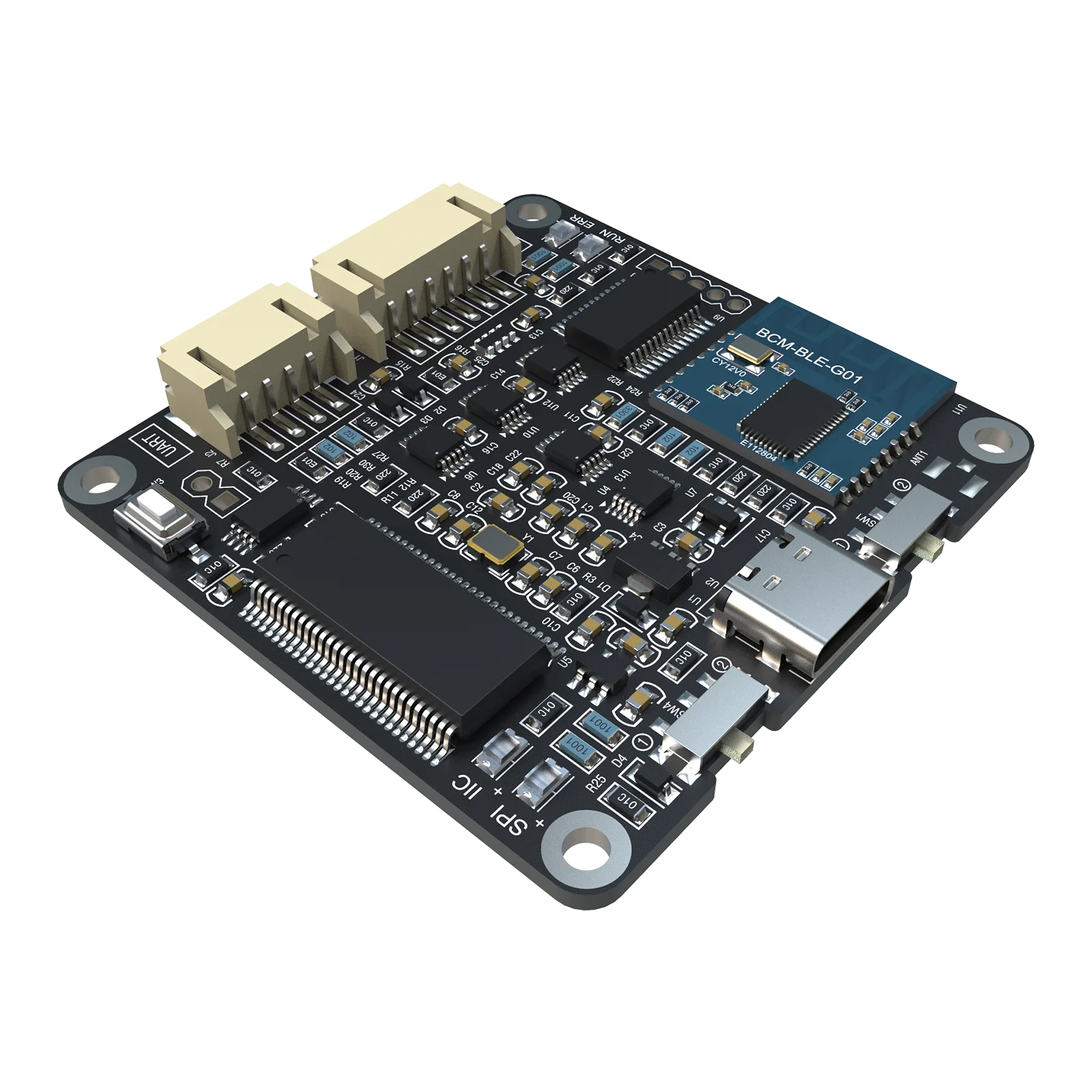 Programmatore in circuito ICP5 con UART per controllo UI PC e BLE per CONTROL APP e controllo SigmaStudio