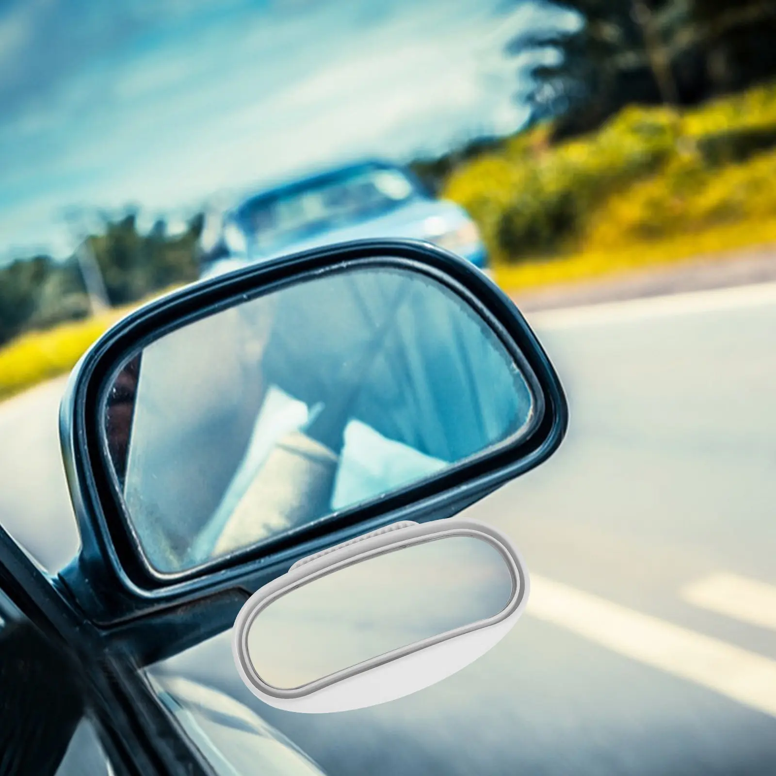 2Pcs Car Blindspot Mirror 360 Degree Rotating Adjustable Wide Angle Rearview Glass Baby Observation Side Mirror for Trucks Suvs