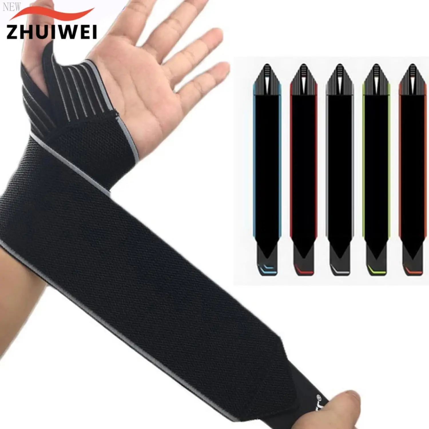 Pulseiras ajustáveis para esportes de ginástica, suporte de pulso, protetor carpal, respirável lesão wrap band, alça segura, novo, 1pc