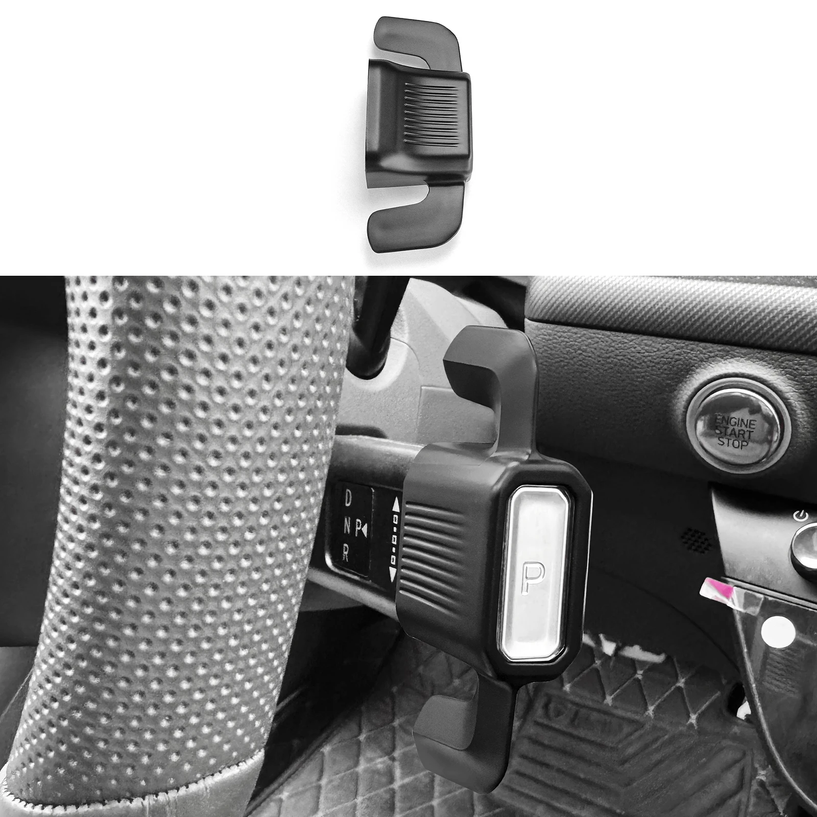 

ABS 3 Color Steering Wheel Shift Gear Switch Knob Cover Decor For Hyundai Santa Fe MX5 2024 Kona SX2 Interior Accessories