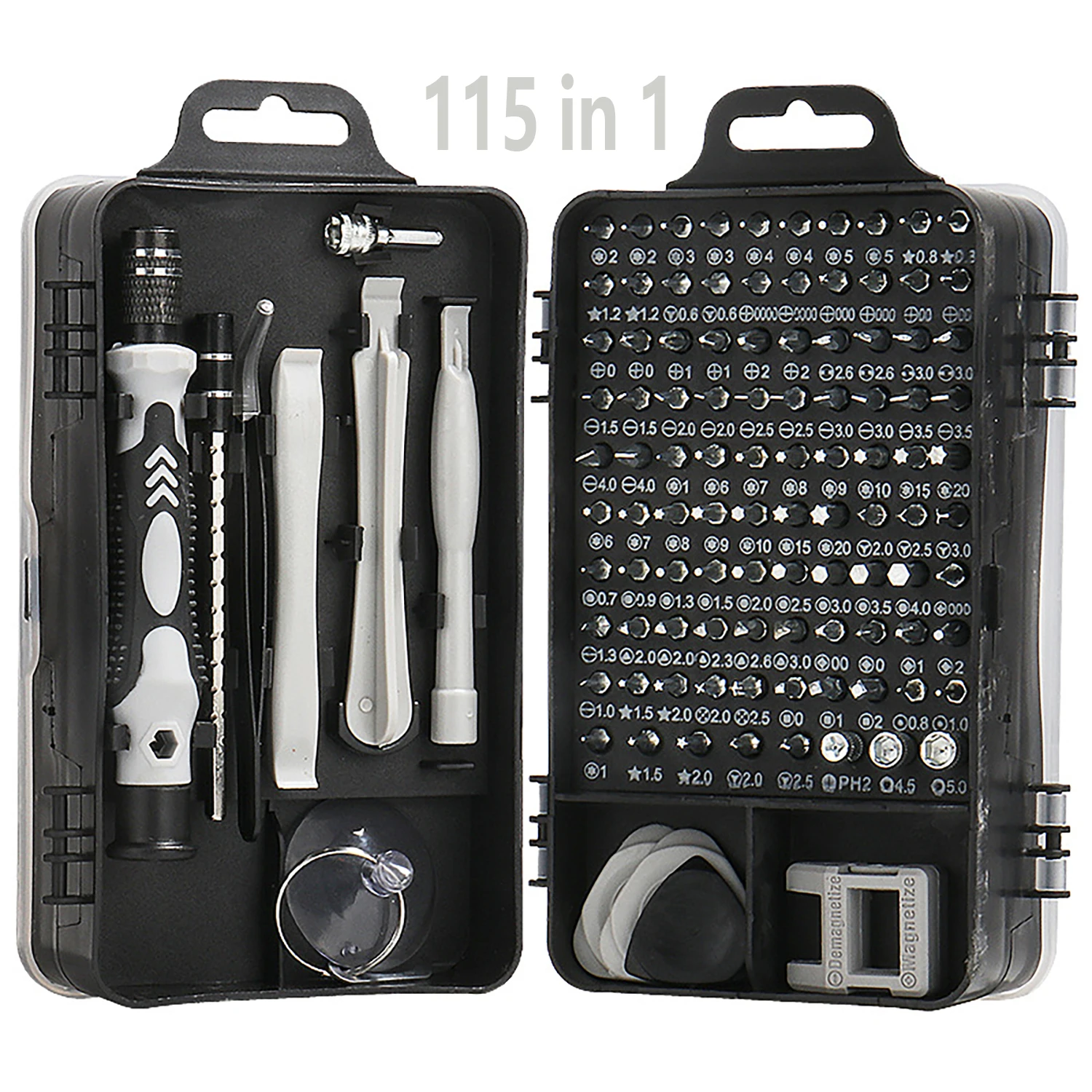 

Suitable for 115-in-1 Precision Screwdriver Set, Professional Multi-Functional Repair Tool, with 98 Magnetic Screwdriver Bits