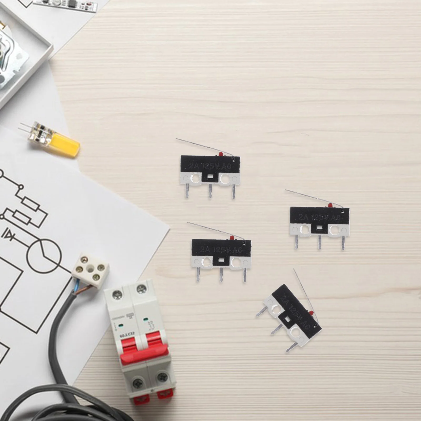 

20Pcs Micro Switch Small Sensitive Mechanism Replacement for Electronics Home Appliance Automotive Limit Microswitch