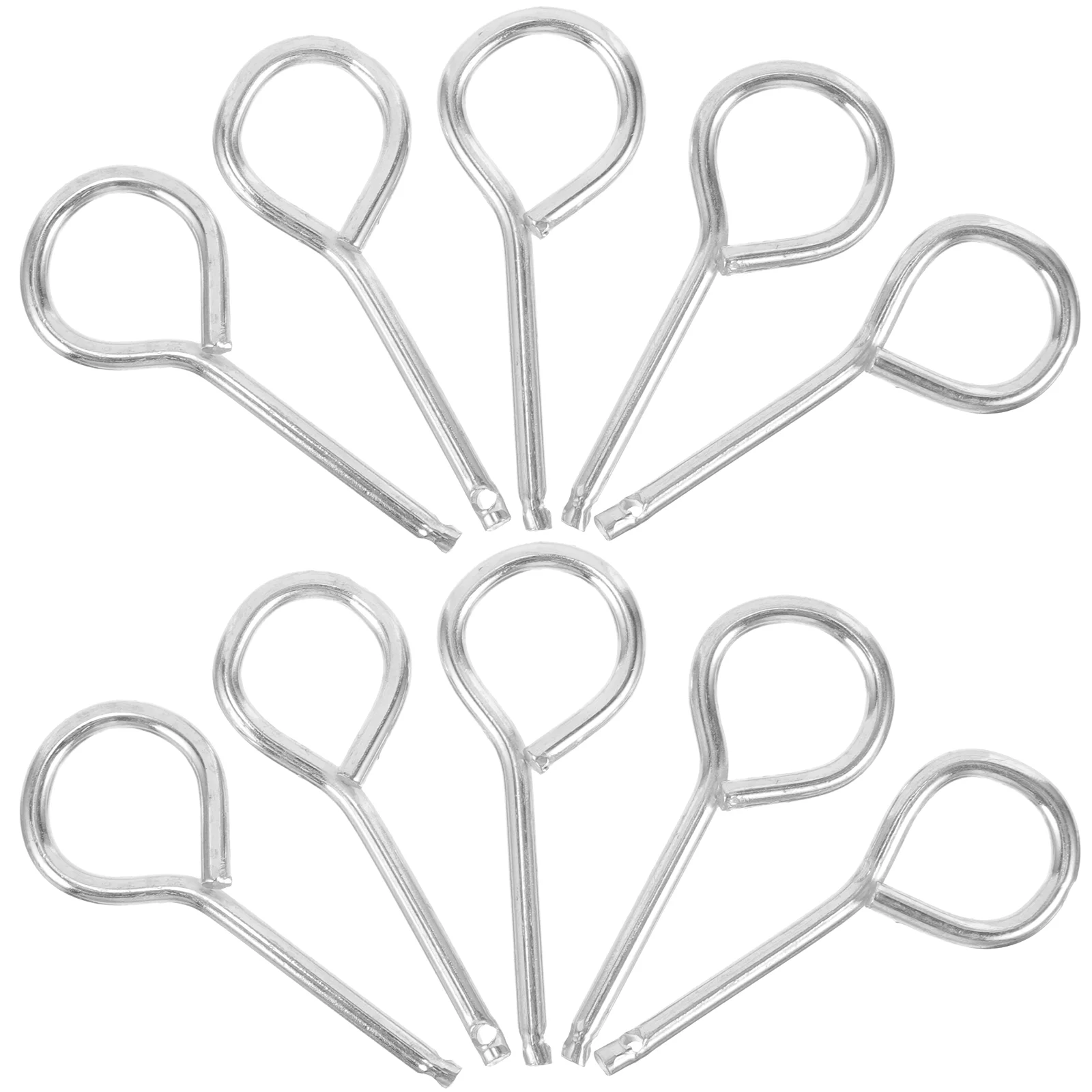 10 Pcs Hangers Labels Fire Extinguisher Latch Safety Pin for Metal Lock Pins Ladder Replacement Pull Extinguishers Child