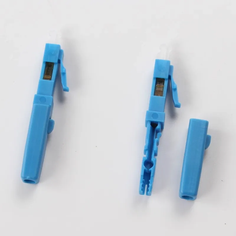 10 ชิ้น/ล็อต LC UPC/APC Fast Connector single-mode Fiber Optic Quick Connector LC ฝังประเภท FTTH Fiber Optic Fast Connector