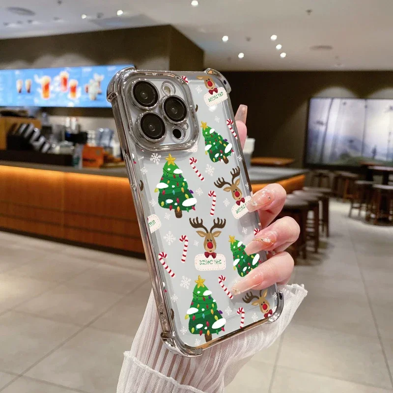 Luxury Christmas Tree Phone Case For Xiaomi Poco X3 X6 X7 Pro NFC M7 F7 M3 M4 F5 X5 Pro 14 14T 15T Pro 15 Ultra Painting Cover
