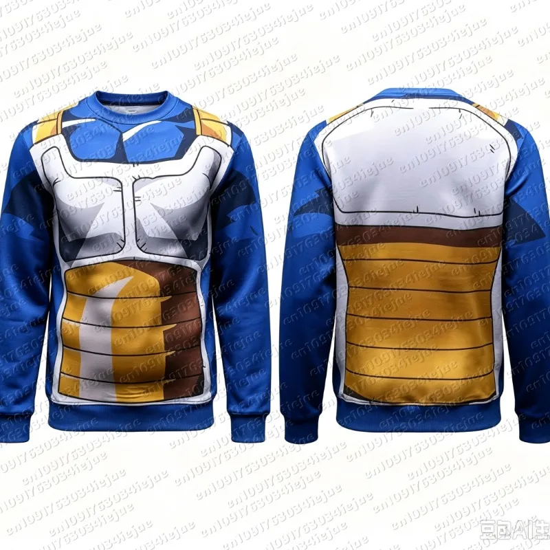 2026 Dragon Ball Kid Fans Rejoice!Goku/Vegeta Battle Suit 3D Printed T-shirt and Shorts,transforming Into Super Saiyan