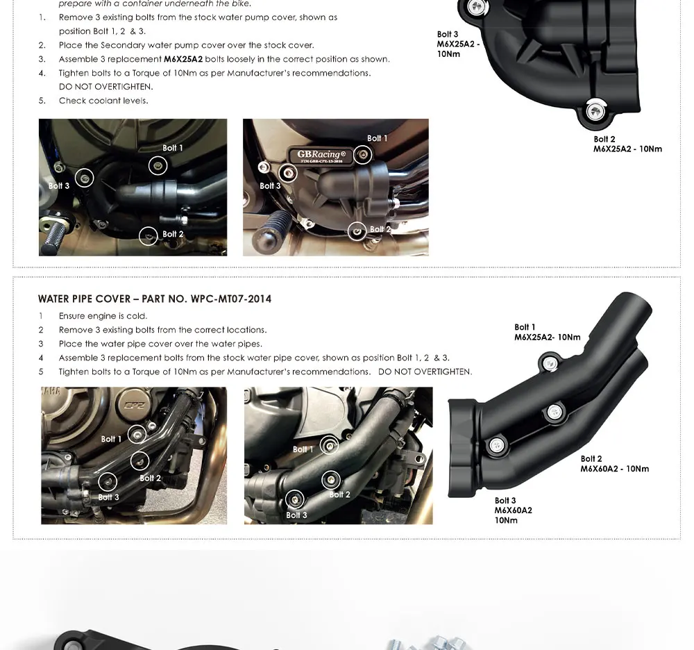 V2 MT07 Motorrad-Motorschutzabdeckung für MT-07 Tracer 2014-2024 MOTO-Motoren-Schutzabdeckungs-Set – Detail 4