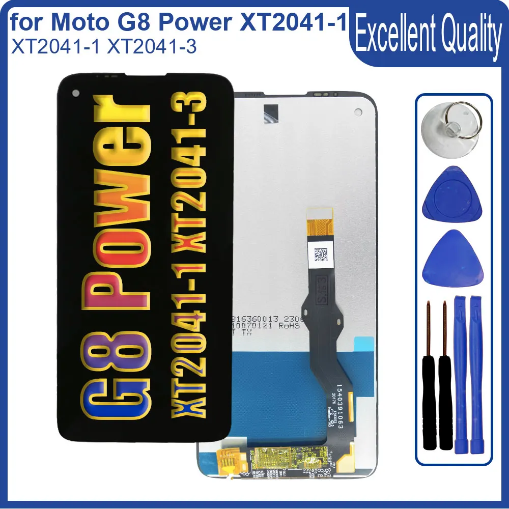 

New Tested LCD for Motorola Moto G8 Power XT2041-3 LCD Display Touch Screen Digitizer Replacement for Moto G8 Power XT2041-1 LCD