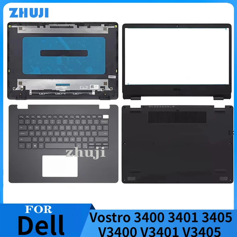 Ordinateur portable pour Dell Tystro 3400 3401 3405 V3400 V3401 V3405 LCD, cadre arrière avant, clavier de l'hypothèse, housse astronomique noire, nouveau