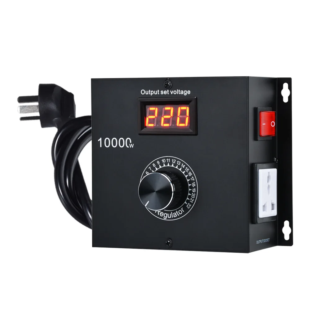 10000W High Power Electronic Voltage Regulator, Fan Drill Transmission Governor, Thermostat Silicon Controller 220V