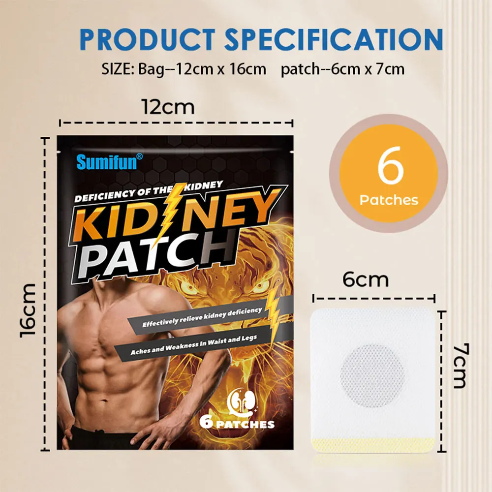 6-60Pcs Sumifun Man Nourishing Kidney Patch Male Enhancement Sticker Prostatitis Urology Lumbago Medical Plaster