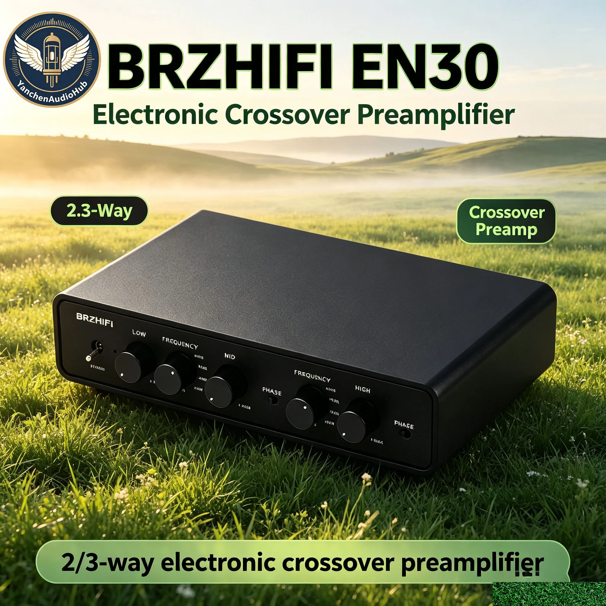 CHN‑BRZHIFI-EN30 fever stage 2/three-way electronic frequency division pre-amplifier frequency division point adjustable