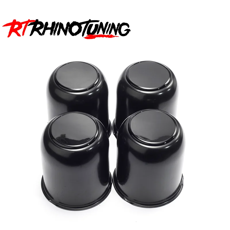 RhinoTuning 2/4 قطعة 81 مللي متر (3.19 بوصة) محور 96 مللي متر (3.78 بوصة) H دفع من خلال قبعات مركز العجلة تناسب 3.19 نهاية مغلقة دفع من خلال قبعات المركز