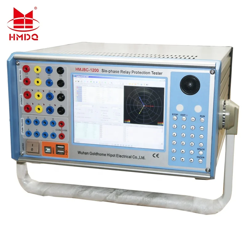 HMBC-1200 Secondary Injection Relay Six Phase Relay Tester Secondary Current Injection test Set 6 Phase Relay protection Tester