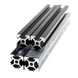 2 / 4Pcs T / V Slot 100/150/200/250/300/350/400/450/500/550mm 2020 Series Aluminum Extrusion Profiles Rail Extruded Aluminium