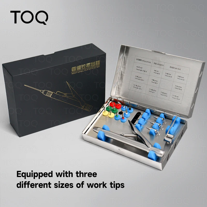 

TOQ High Quality Dental File Removal System Kit NiTi Broken File Extractor Set For Root Canal With Treatment Sterilizable Case