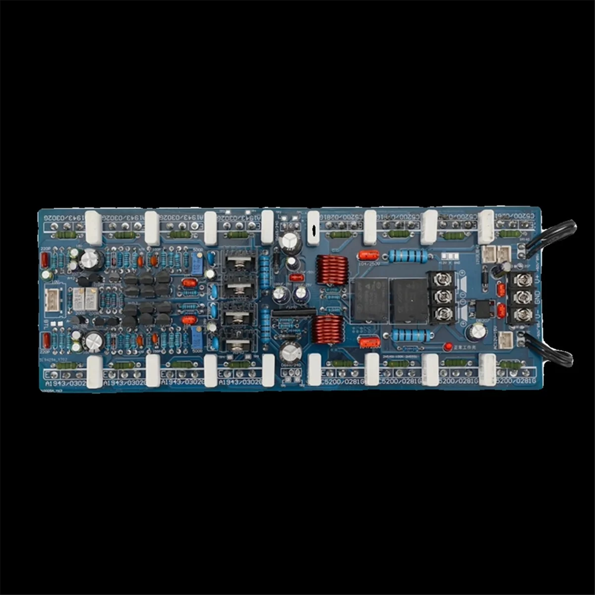 AB400 Dual Channel Amplifier Board 400W X2, TA1943/TTC5200 2.0 High Hifi Power Amplifier for Passive SpeakerN01R