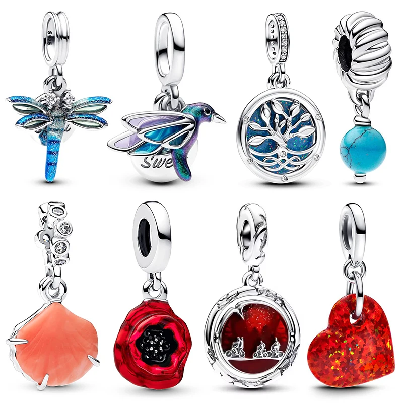 سحر 925 Originales المعلقات سحر الخرزة صالح الأصلي سوار الإسورة قلادة المرأة الفاخرة DIY مجوهرات مهرجان الحفلات هدية الساخن