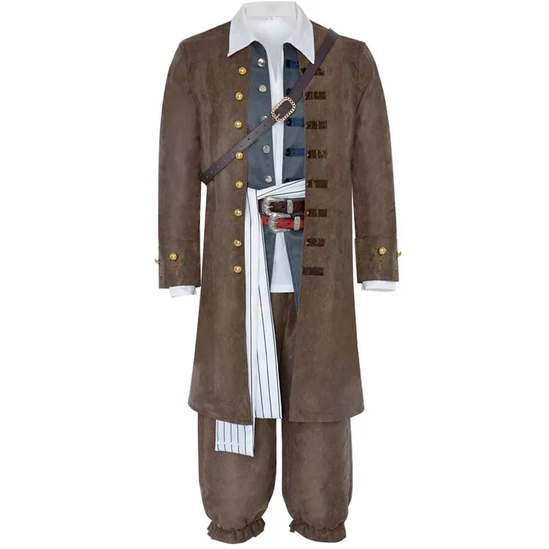 

Movie character cosplay "Pirates" Halloween cosplay costume men's jacket long pants set party acting