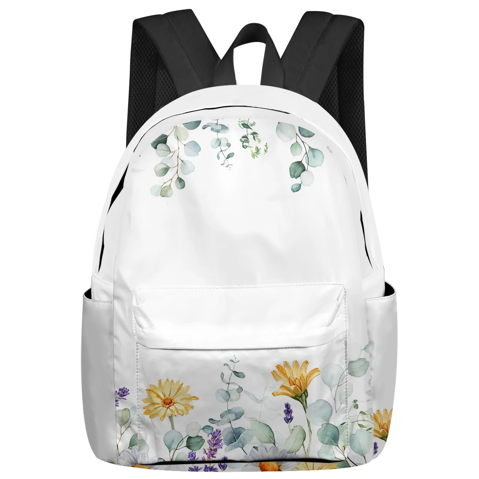 

Idyllic Eucalyptus Daisy Lavender Butterfly Women Man Backpacks Waterproof School Backpack For Student Boys Girls Bags Mochilas