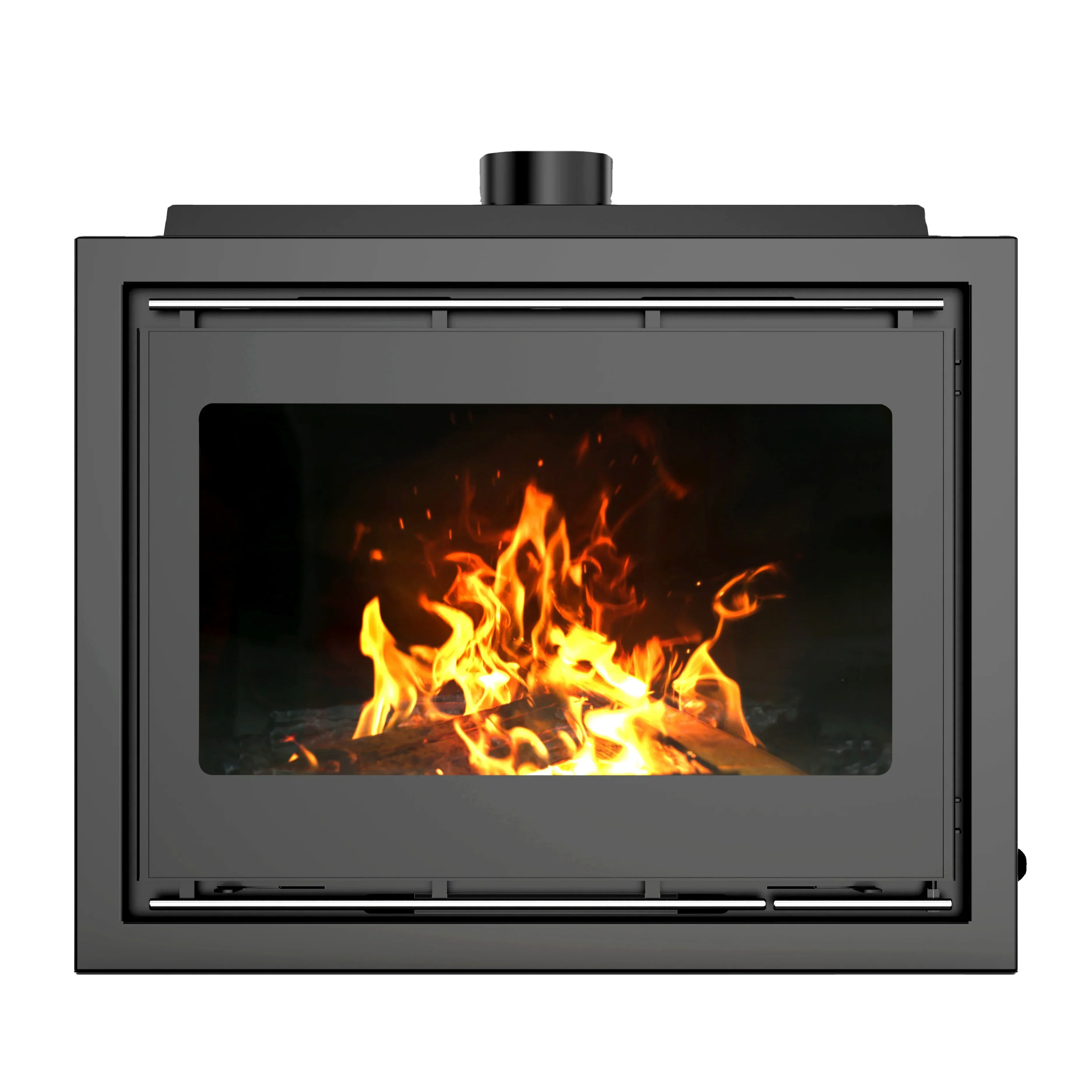 R1801A Built-in Popular Classic Wood Multi-Fuel Burning Stove Indoor Wood Fireplaces insert for living room