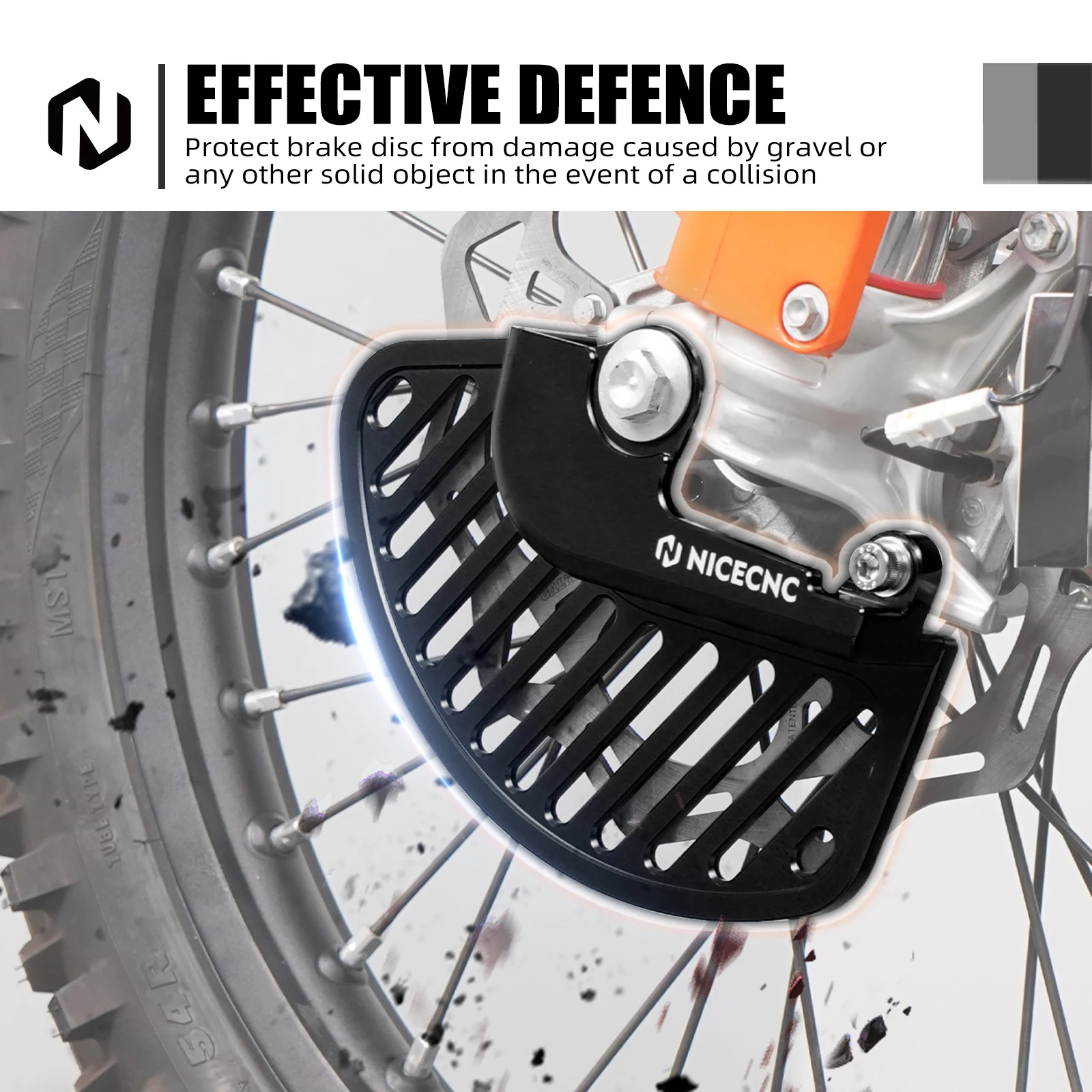 Nicecnc para stark varg mx stark varg ex bicicleta elétrica da sujeira 2024 2025 protetor de disco de freio dianteiro traseiro