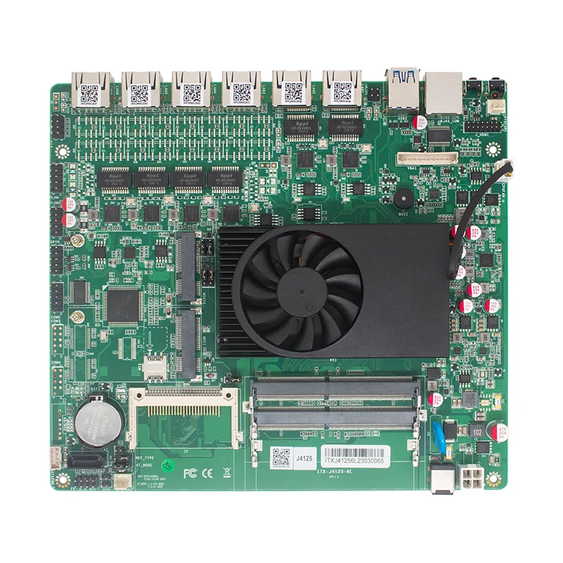 1. Intel Gemini Lake J4125 CPU 2. 6* 2.5G LAN Ports (Intel i225/i226)  3. Support J_HDMI + VGA, synchronous or asynchronous disp