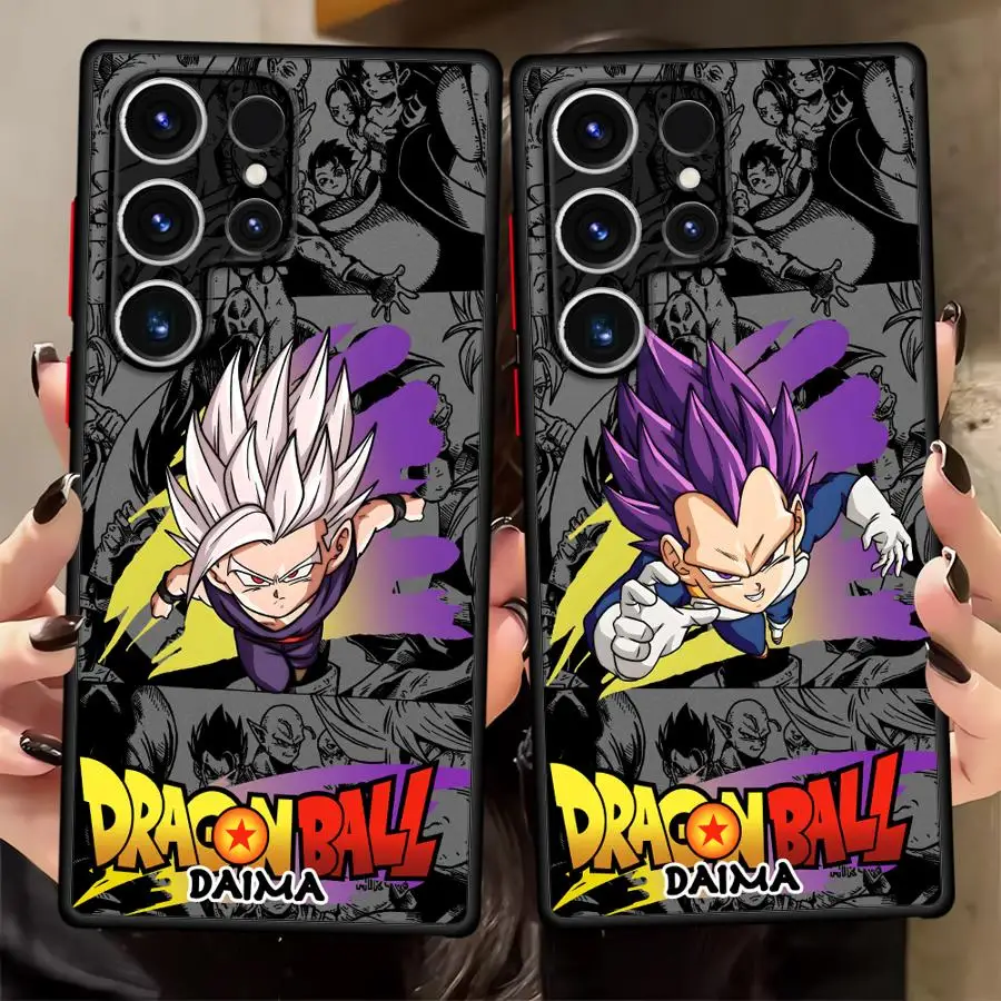 Case for Samsung Galaxy S21 FE S20 S22 Plus S24 S10 S25 Ultra S23 S21 Note 20 10 S9 Funda Phone Cover Dragon Ball Cute Vegeta