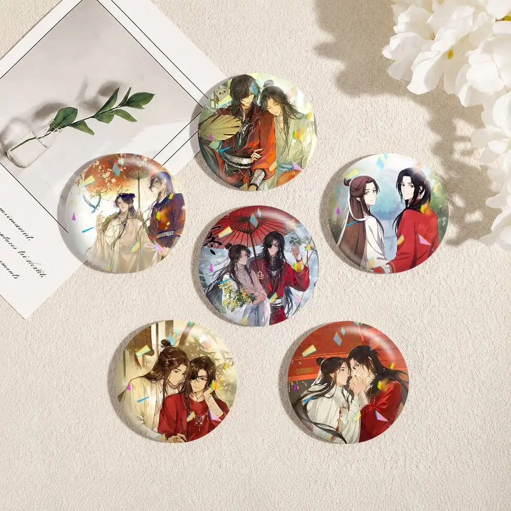 H-Heaven Official's Blessing  25mm 32mm 44mm 58mm 75mm Brooches Badges Pins for Accessories Gift