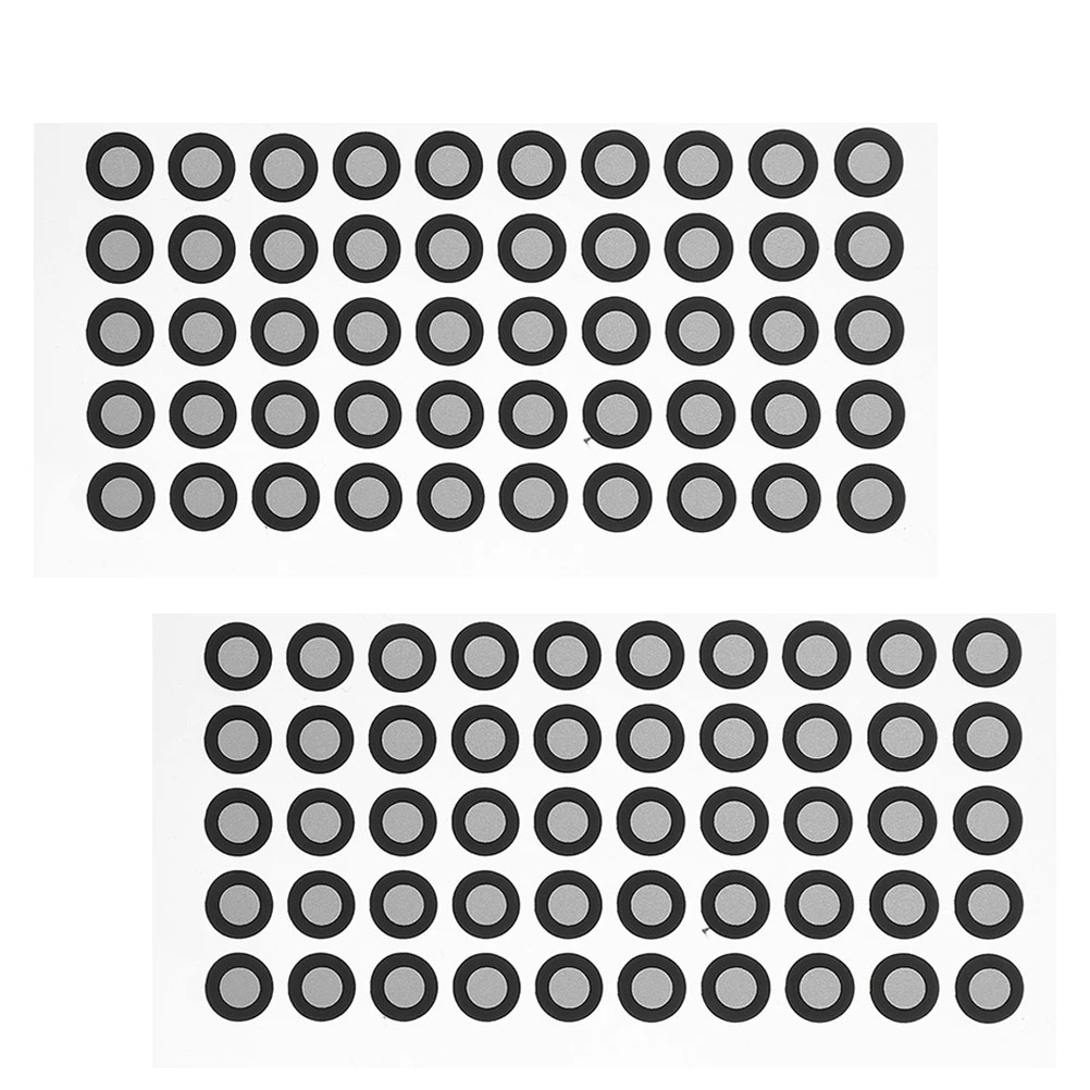 

50pcs 2 Sheets 3d Scanning Reflective Marker Points High Reflectivity Tear Resistant Thickness 015 Dot Markers Reference Points