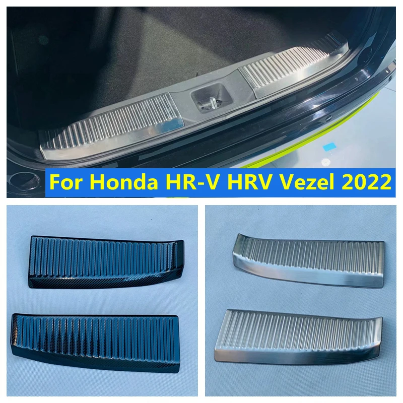 

Car Styling Stainless Steel Rear Bumper Protector Sill Trunk Tread Plate Cover Trim For Honda HR-V HRV Vezel 2022