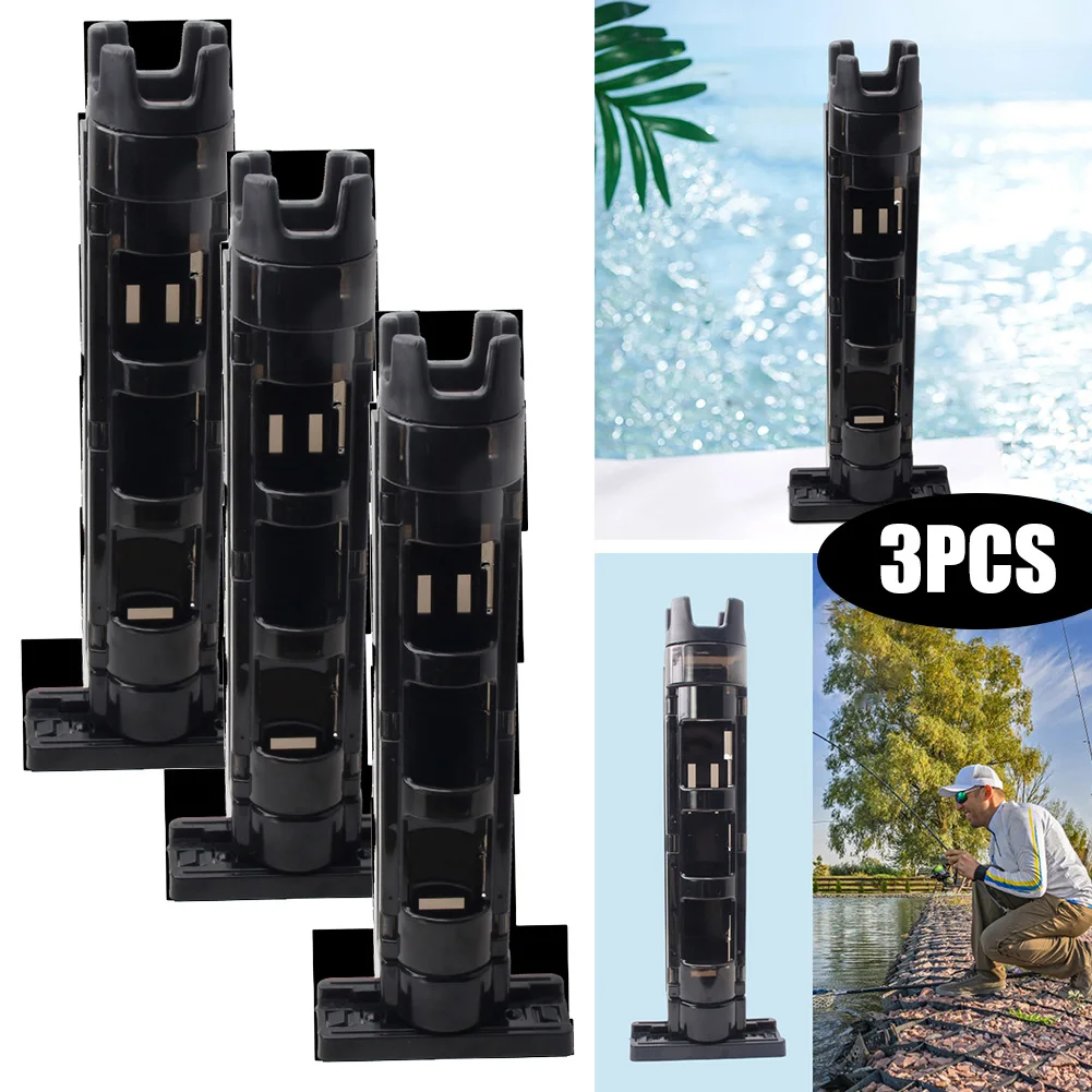 

Fishing Rack Adjustable Fishing Rod Holder for Fished Gear (Black)