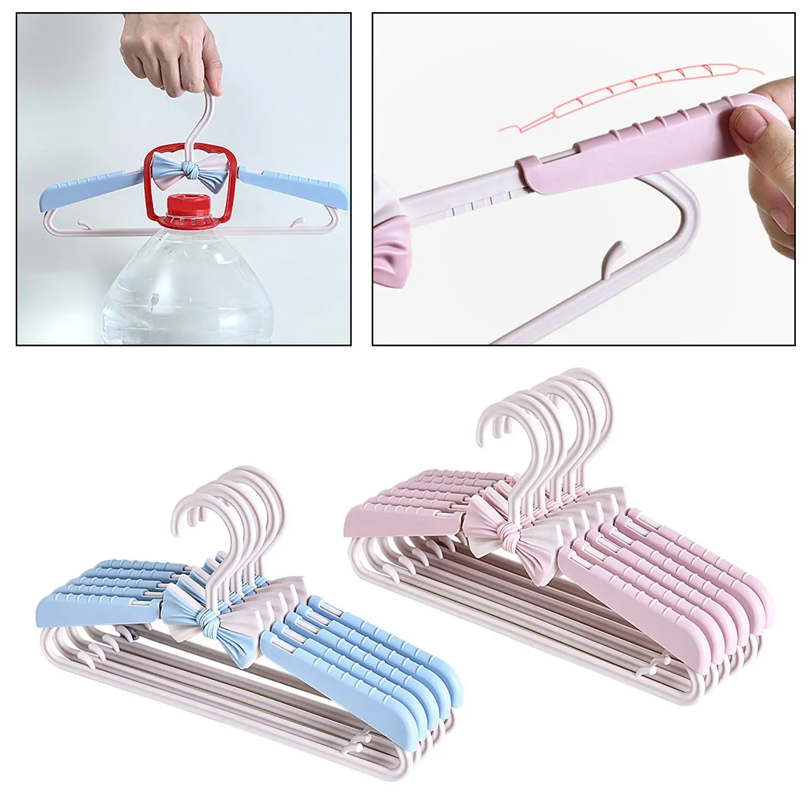 Perchero ajustable multifuncional para niños, percha extensible para ropa, para