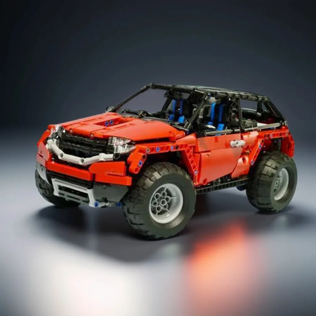 

1455 шт. компактный кроссовер CUV, универсальный автомобиль, городской внедорожник, индивидуальный MOC, образовательная модель «сделай сам», строительные блоки, игрушки на день рождения, подарок