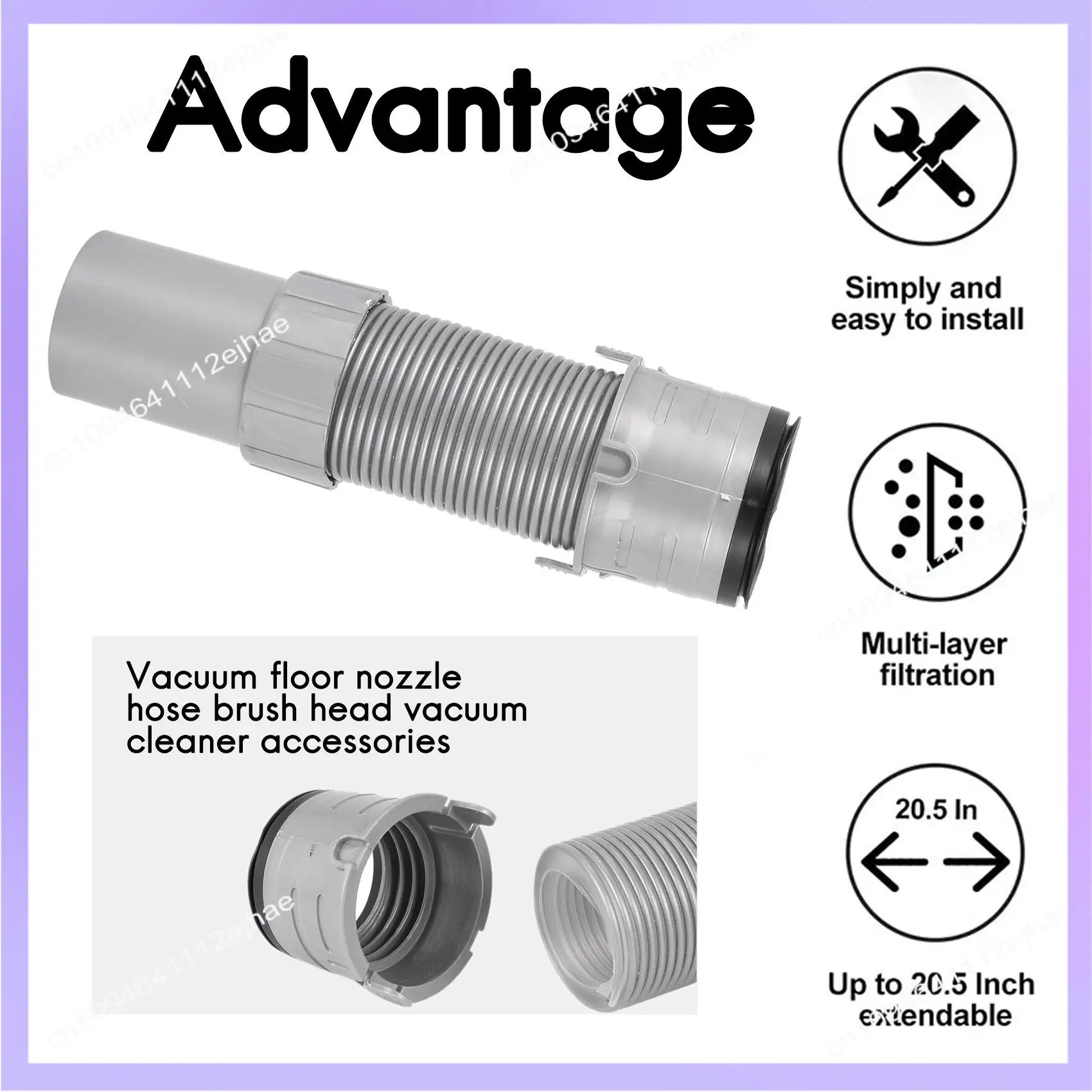 

N83R Vacuum Floor Nozzle Hose For Shark Navigator NV350, NV351, NV352, NV356, NV357, UV440, Replace Part No.193FFJ