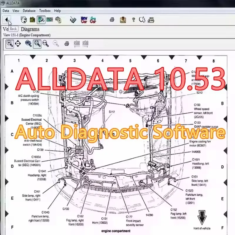 Professional ALLDATA 10.53 Auto Diagnostic Software Tool with Wiring Diagrams System Scanner ECU Coding Repair Manuals Updated