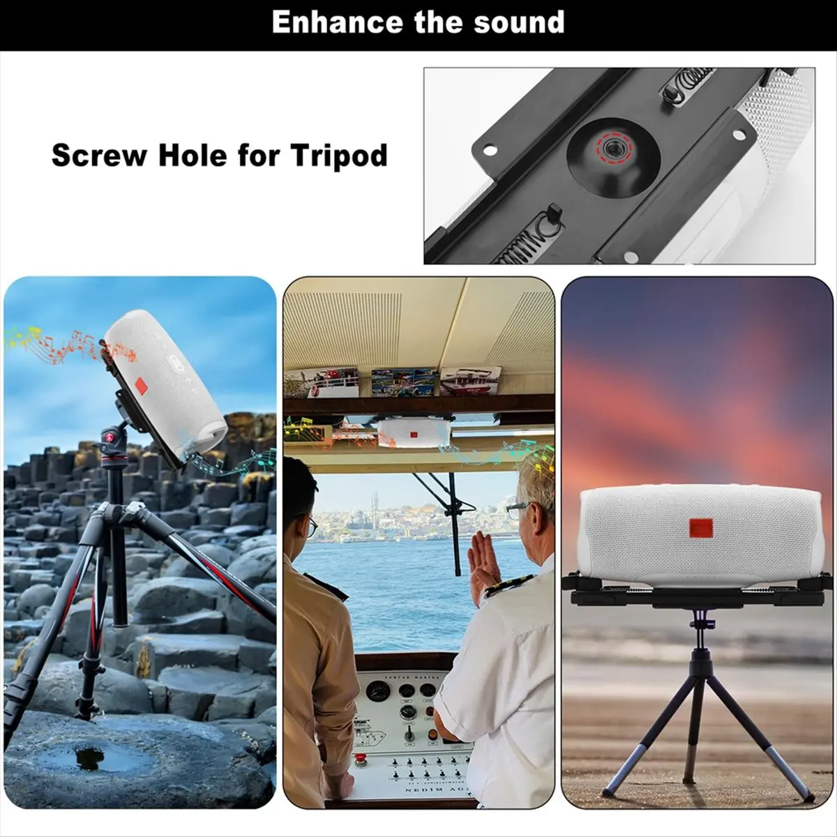 L73A NEW Wall Ceiling Mount for Charge 4/5, Flip 5/6 - Metal Speaker Bracket Holder for 5.25 to 7.38 Inch Speakers