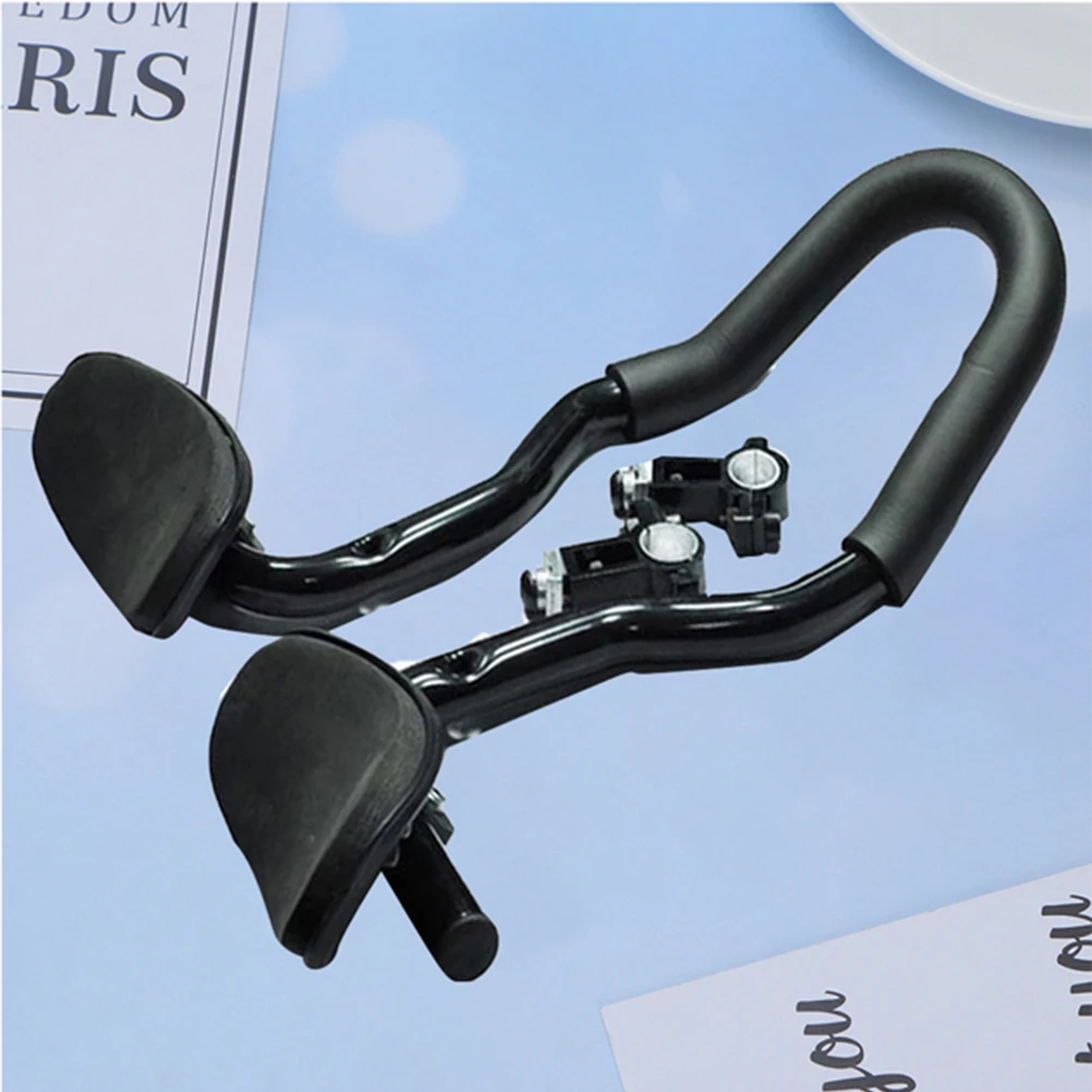 

Mountain Bike Cycling Aero Handlebars MTB Aluminum Alloy Aero Handlebar Rest Handle Bar with Sponge Cushion for MTB Road Bike