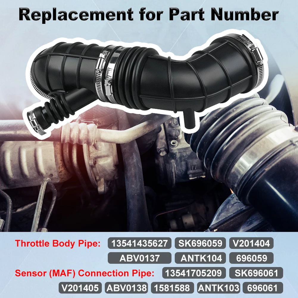 Intake Hose Tube For BMW E46 L6 2.2L E36 Z3 L6 2.8L Replacement for 13541435627 13541705209 696-059 696-061