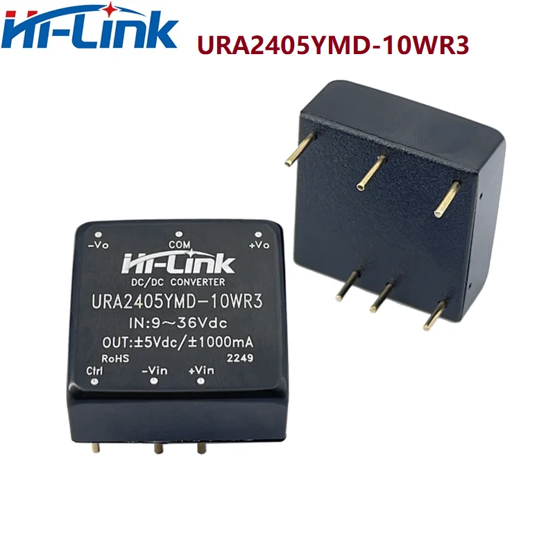 Free Shipping Hi-Link New 10W 24V To 5V 1A DC DC Converter Isolated Switching Step Down Power Supply Module URA2405YMD-10WR3