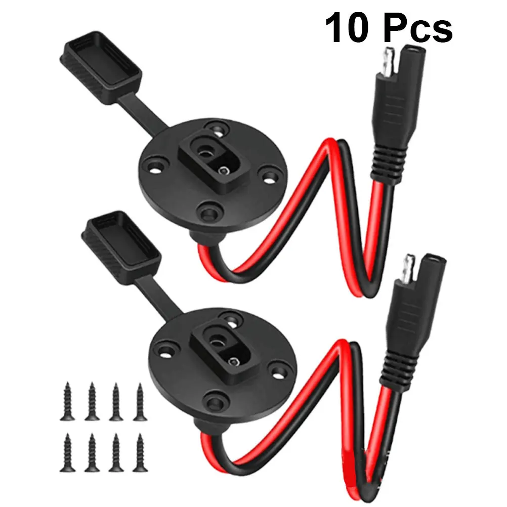 

8pcs Sae Solar Panel Connector 0.5M High Quality Insulated Cable For Solar Generator Charging Quick Connect Wire