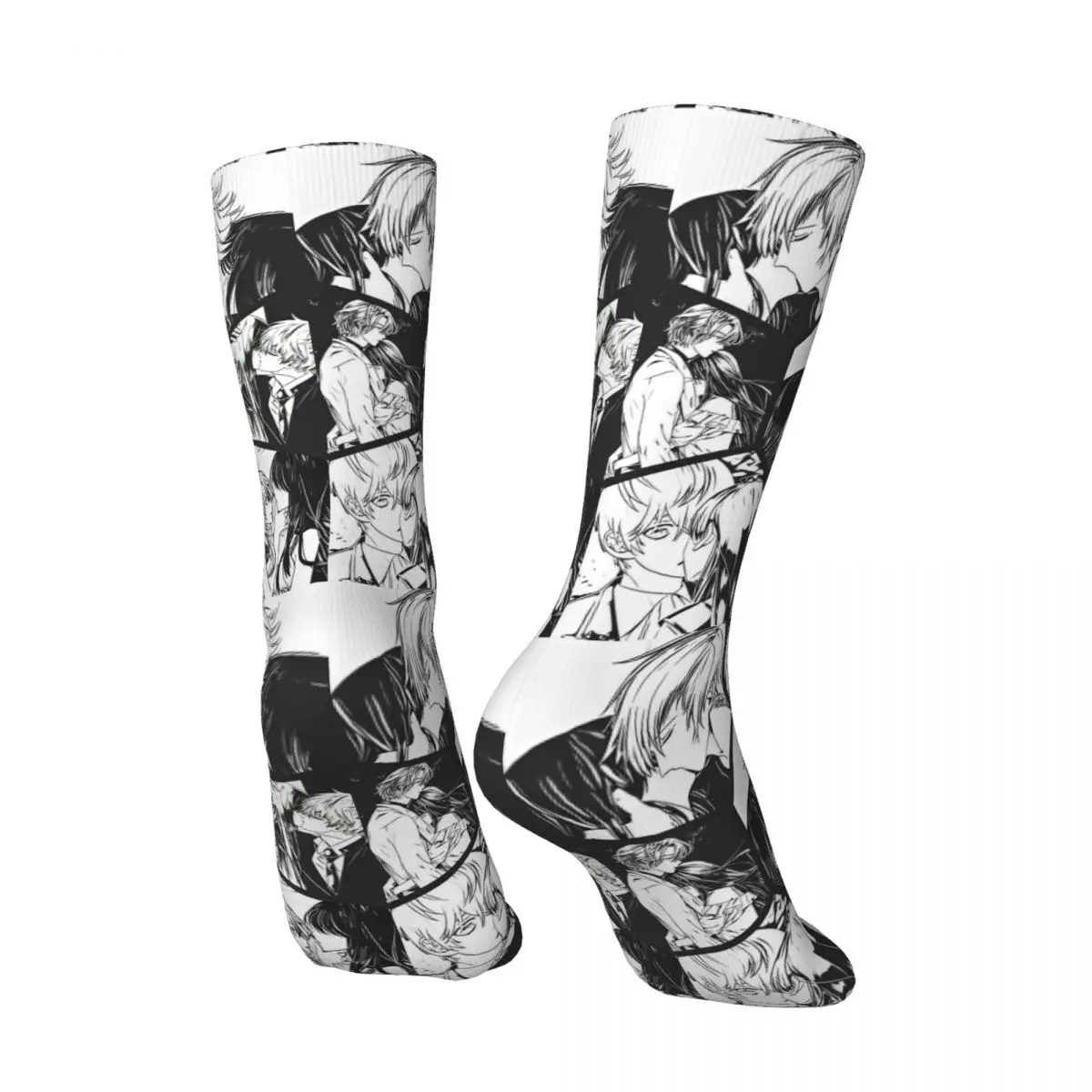 Mystic Messenger Game Socks Harajuku Stockings Autumn Anti Slip Men Socks Soft Cartoon Anime Cosplay Design Running Sports Socks