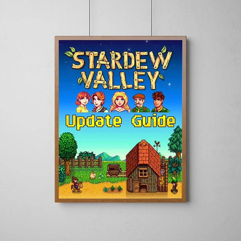 

Game Stardew Valley Poster Picture on the Wall Decoration Painting Room Decor Interior Paintings Art Mural Bedroom Stuff Home E