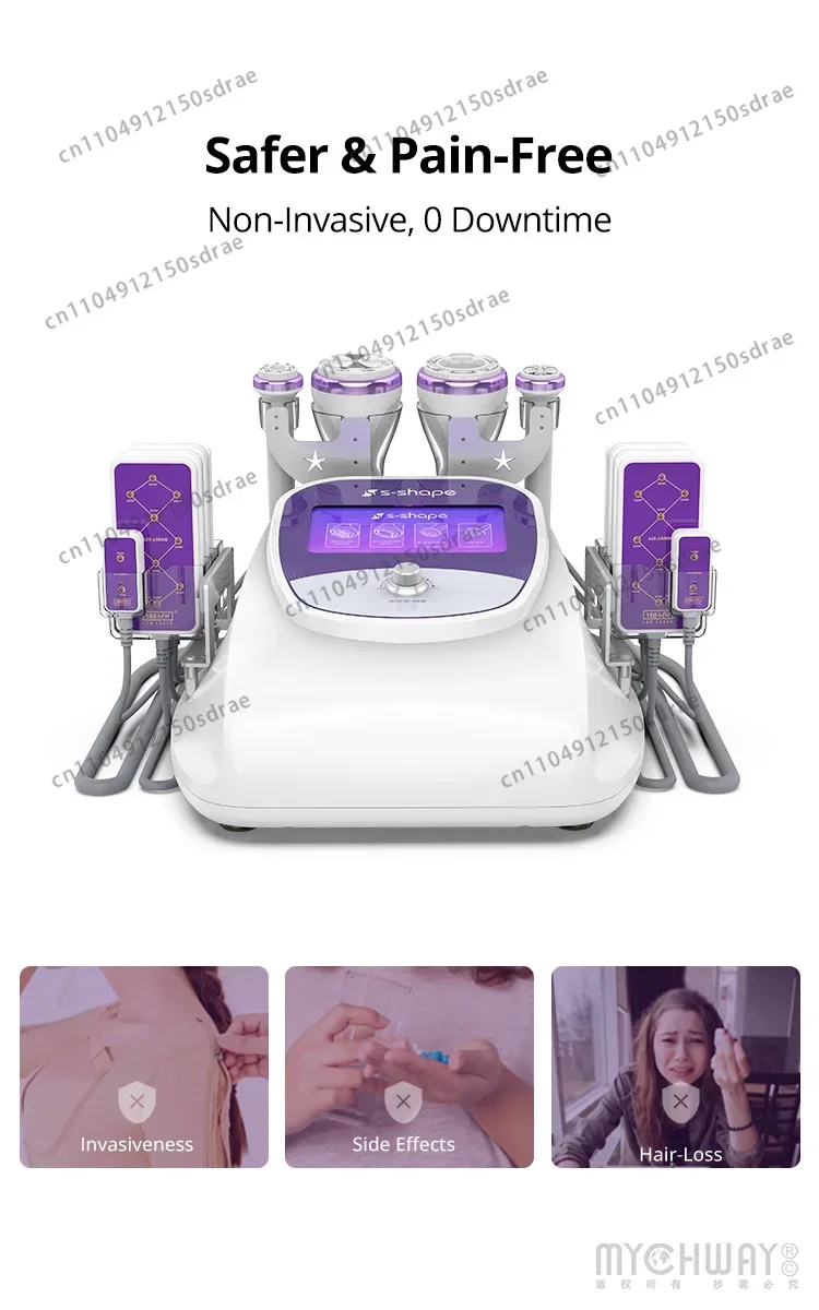 Mychway Radio Frequency Body Contouring Equipment Fat Sculpting S Shape 30k Cavitations Machine With 160MW