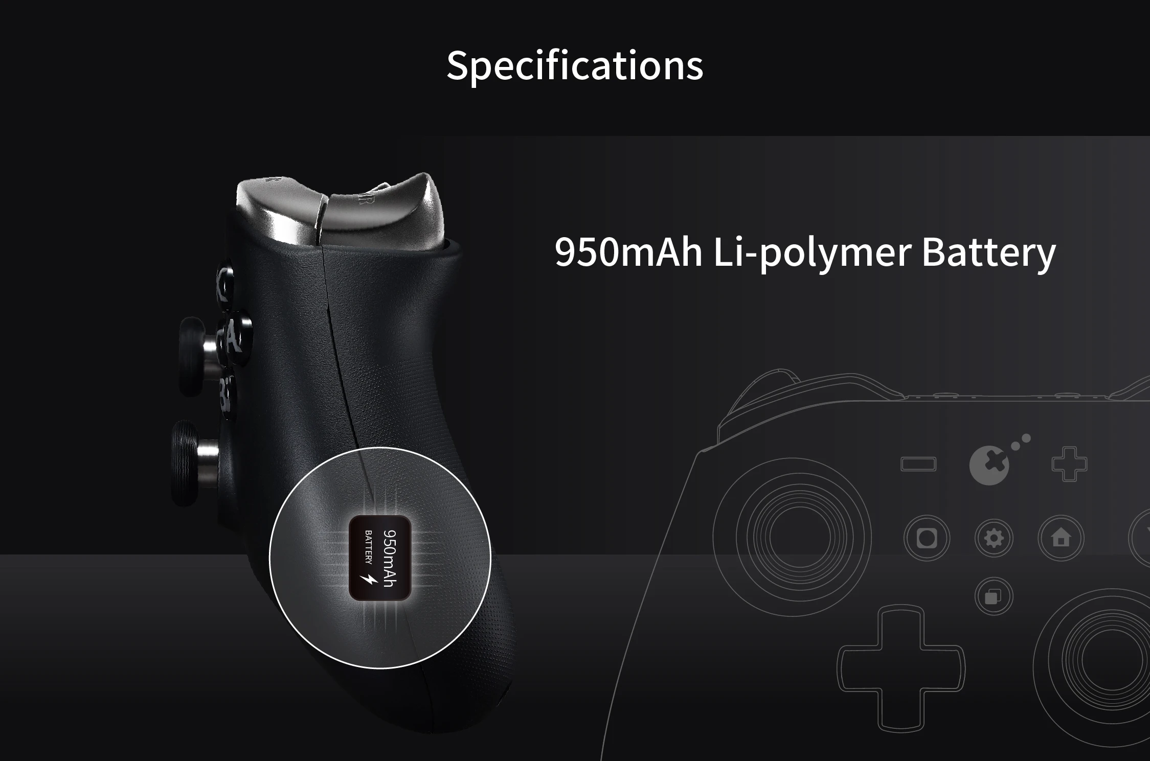 GuliKit Bluetooth-Spielcontroller mit TMR-Joystick und Hyperlink 2 Adapter für Windows/Switch 2/Steam Deck/iOS/macOS – Detail 19